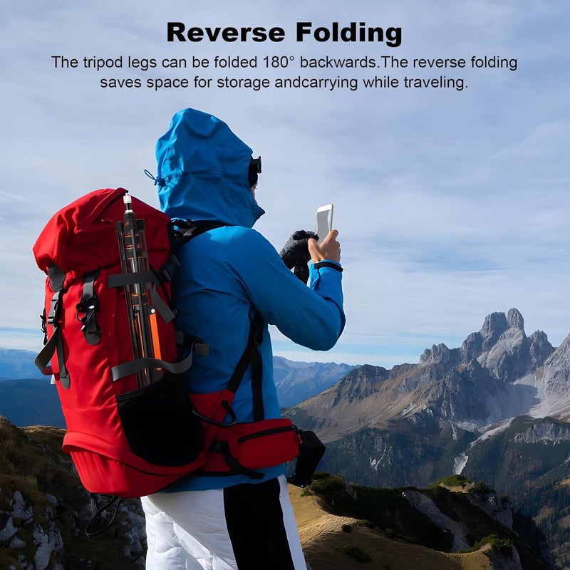 soonpho Soopho Portable Photography Light Stand Adjustable 7ft Aluminum Light Tripod Stand with 180° Reversible Leg Reversible Portable Studio Lighting Tripod ，Maximum Height 86.5“/220cm for Flsah Softboxes - Image 2